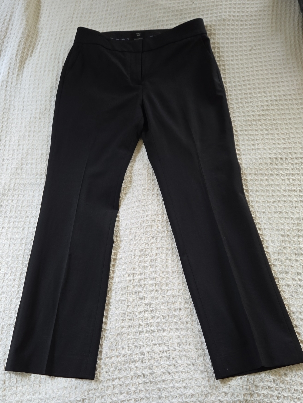 J. Crew 365- Italian Wool Black Dress Pants 8 Tall